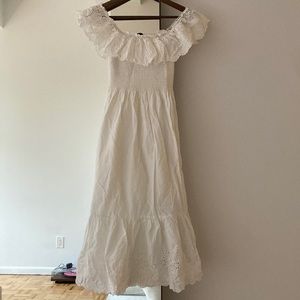 Aqua White Dress